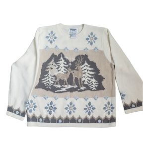 Vintage Festive Winter Theme Alfred Dunner Sweater